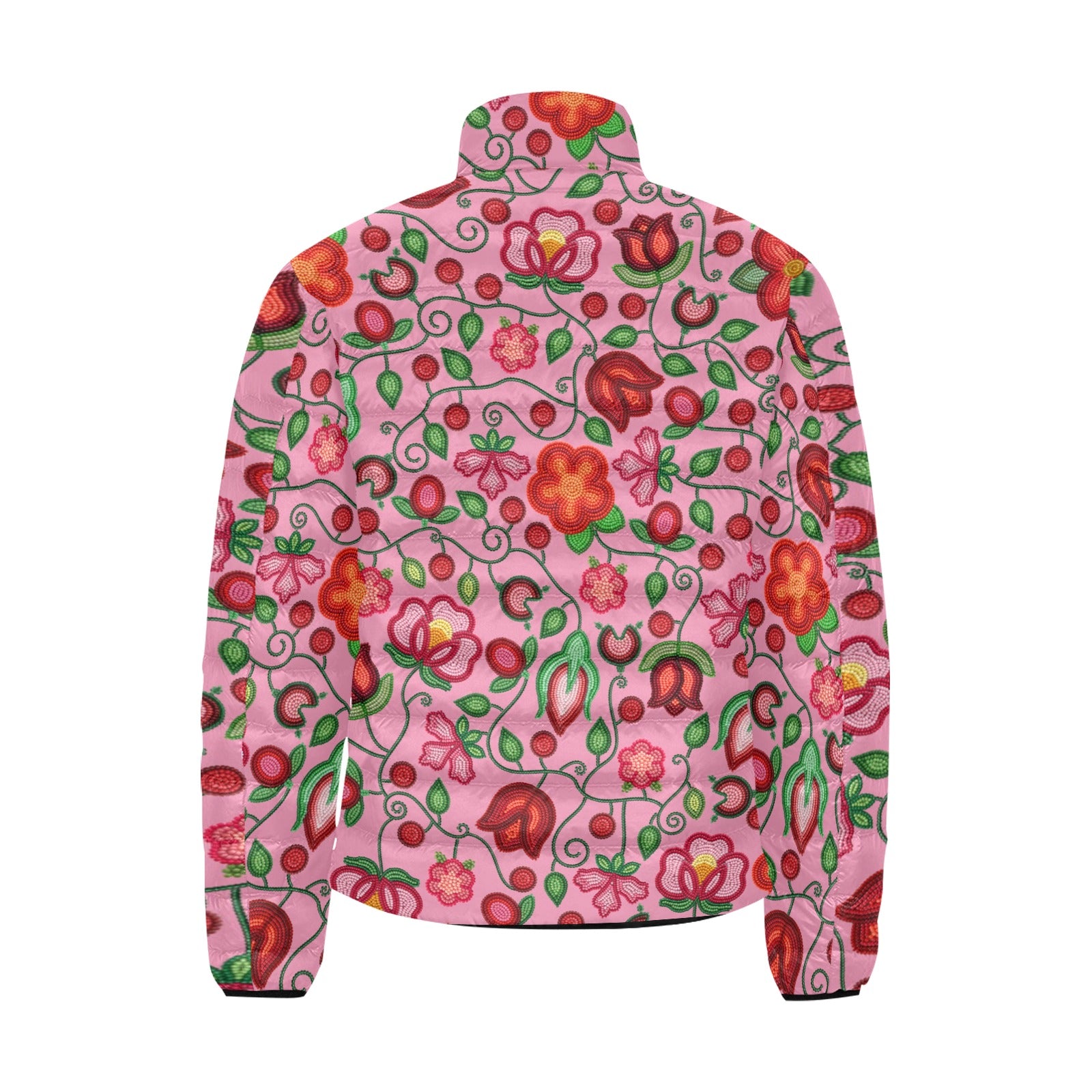 Rose Reverie Pink Men's Padded Jacket