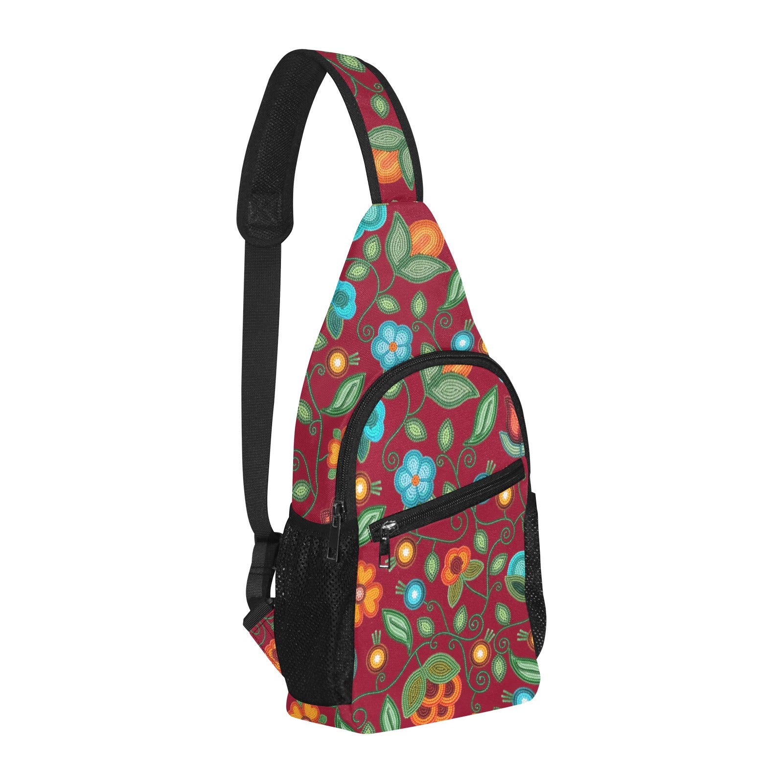 Prairie Fire Petals Red Chest Bag
