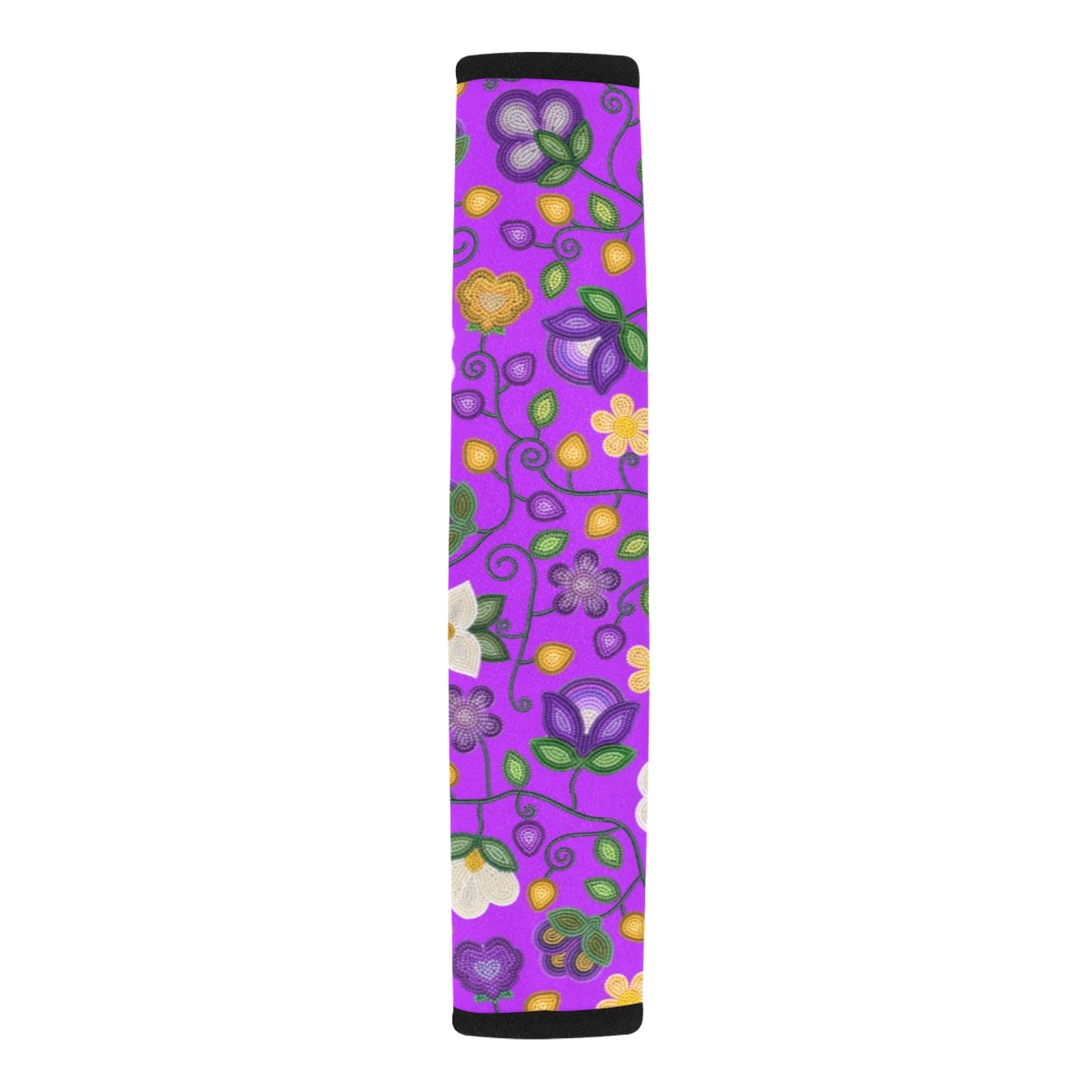 Midnight Moss Bloom Purple Car Seat Belt Cover 7''x12.6'' (Pack of 2)
