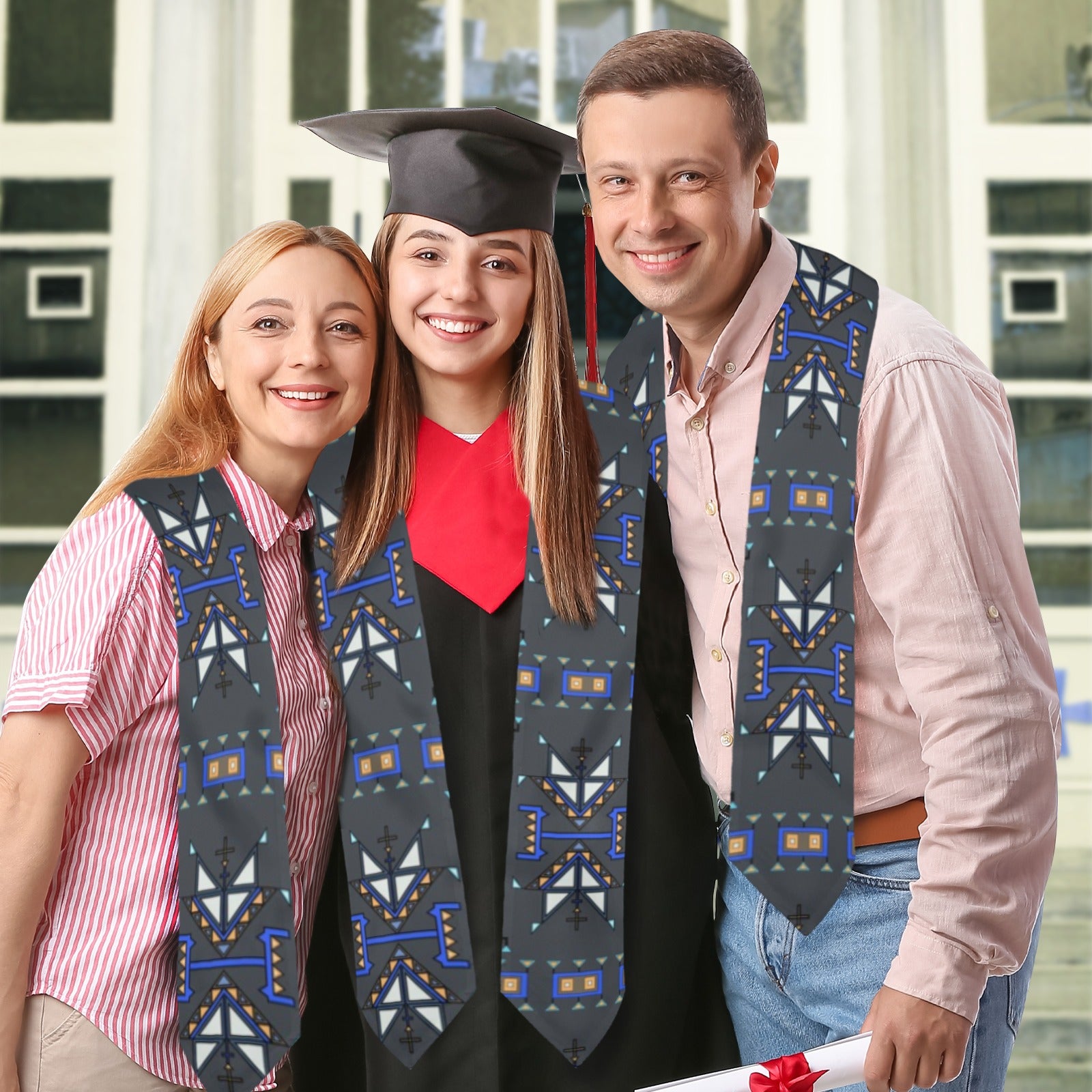 Eagle Strike Gray Graduation Stole