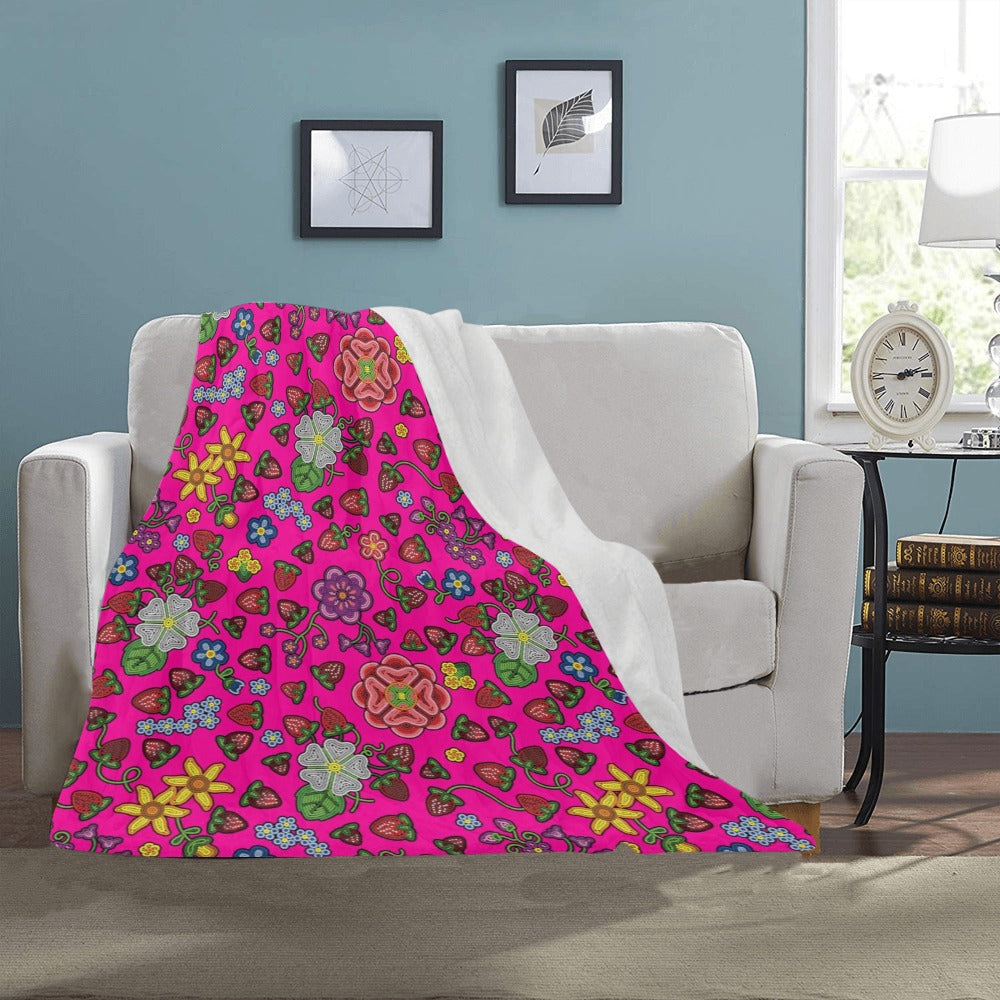 Berry Pop Blush Ultra-Soft Micro Fleece Blanket 40"x50"