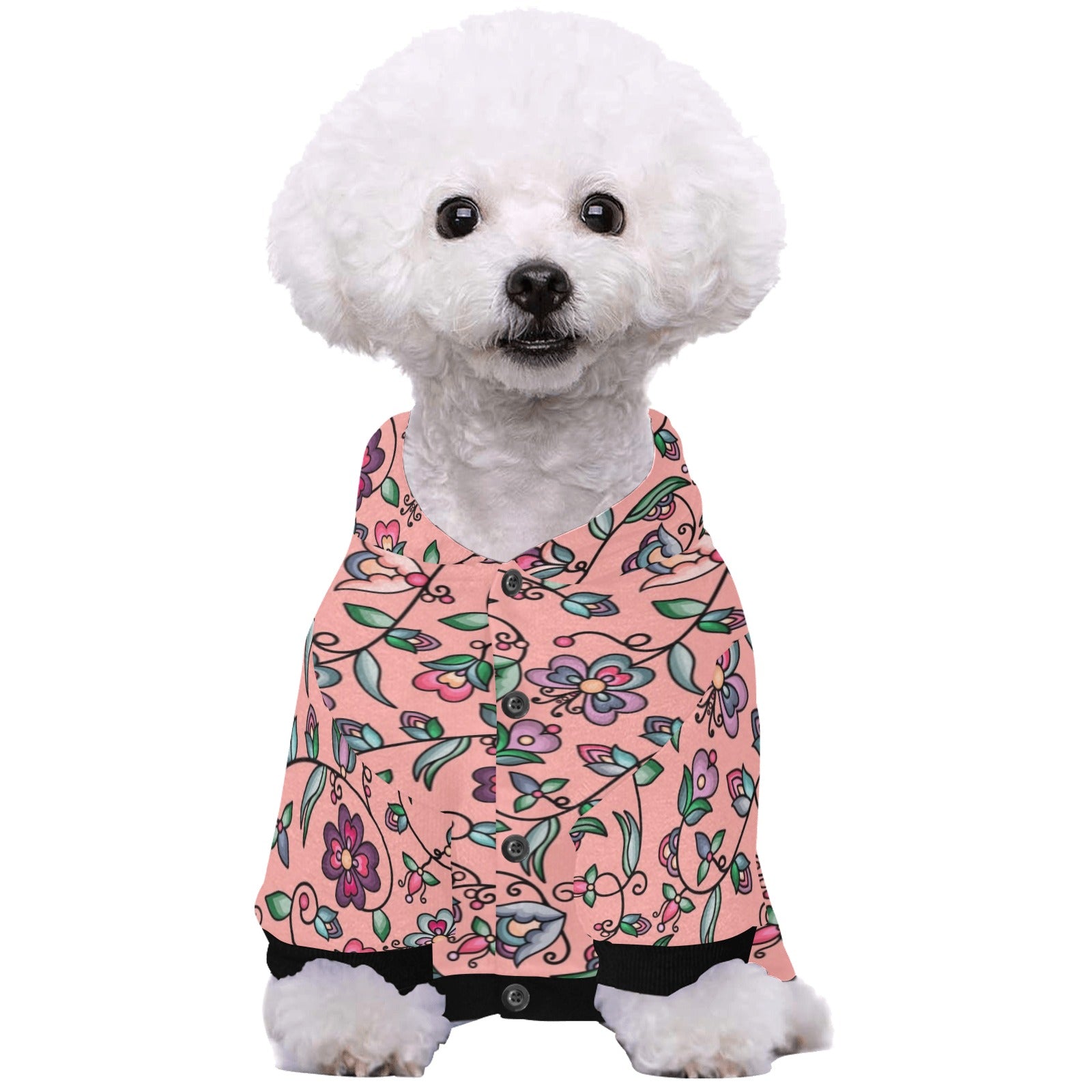 Amber Evening Garland Peach Pet Dog Hoodie