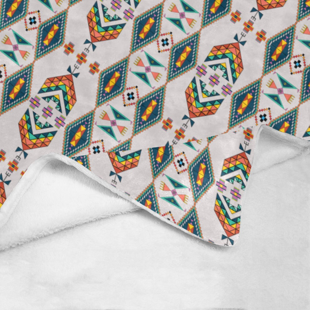 Travois Tipi Grey Ultra-Soft Micro Fleece Blanket 40"x50"