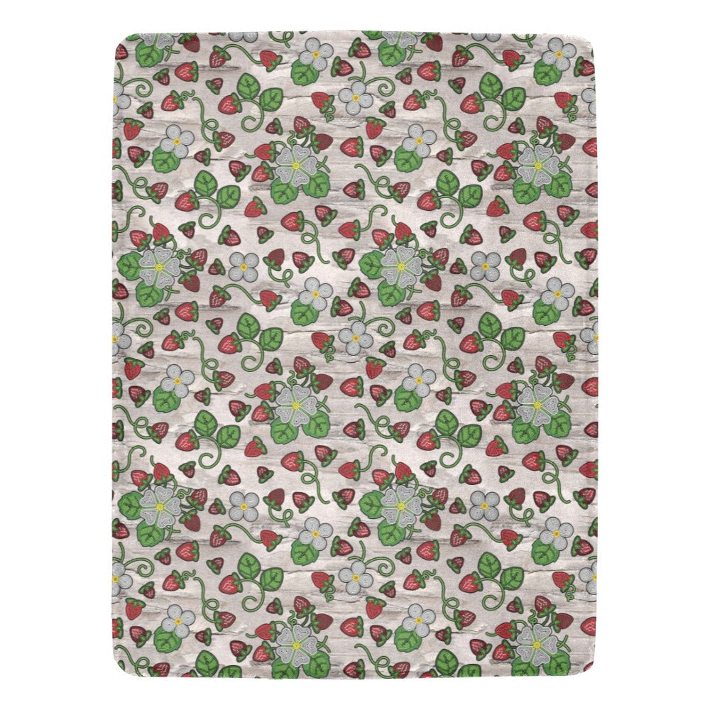 Strawberry Dreams Bright Birch Ultra-Soft Micro Fleece Blanket 60"x80"