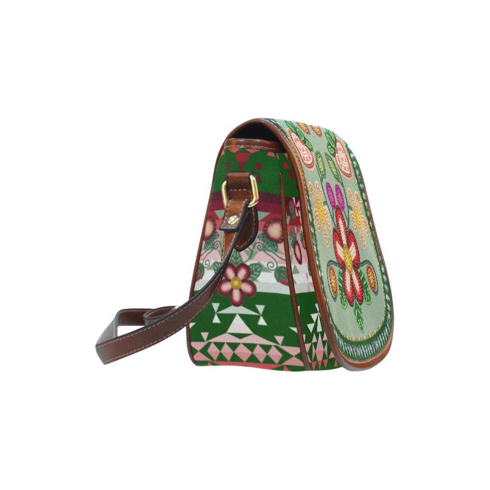 Sacred Berry Sage Saddle Bag/Large