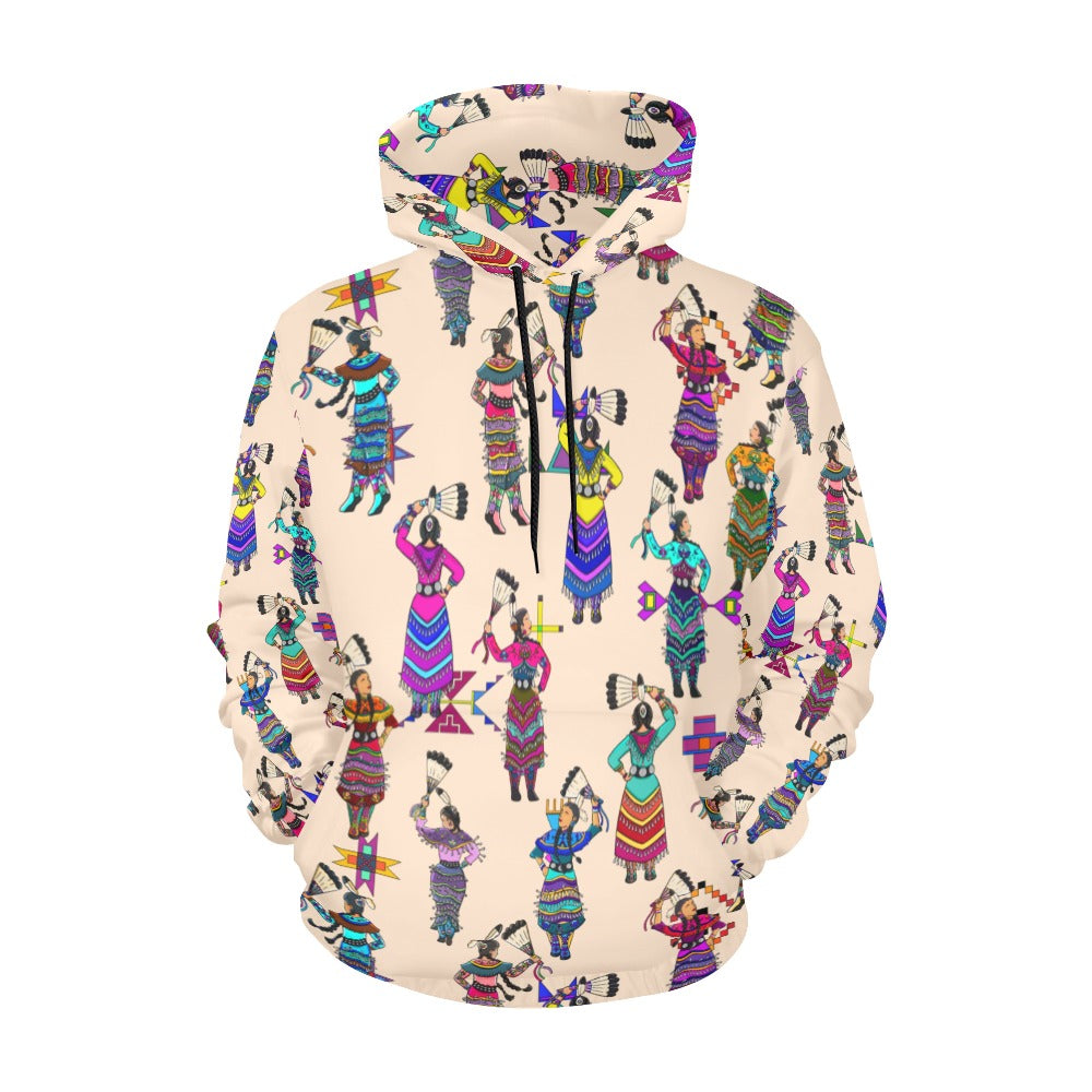 Women's Jingle Dancers Muslin Hoodie for Women (USA Size)