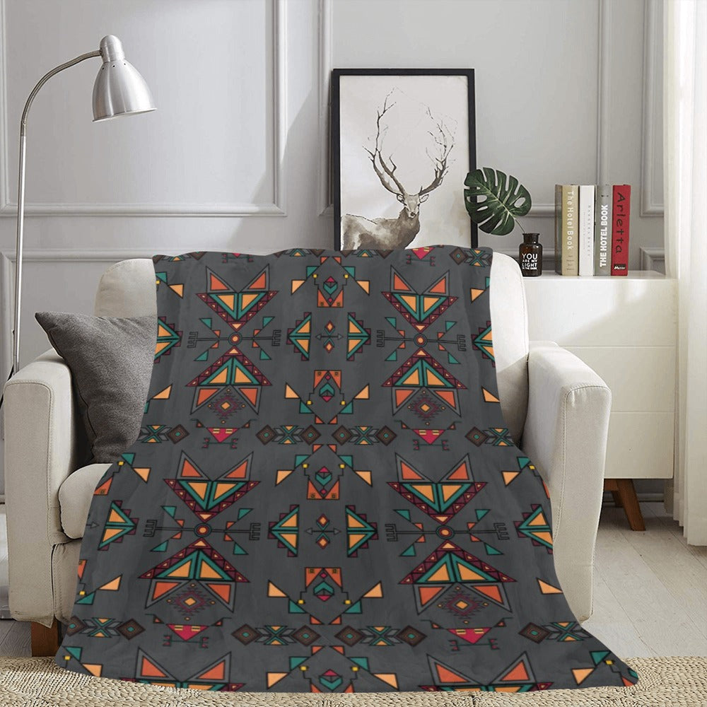 Arrow dawn Gray Ultra-Soft Micro Fleece Blanket 60"x80"