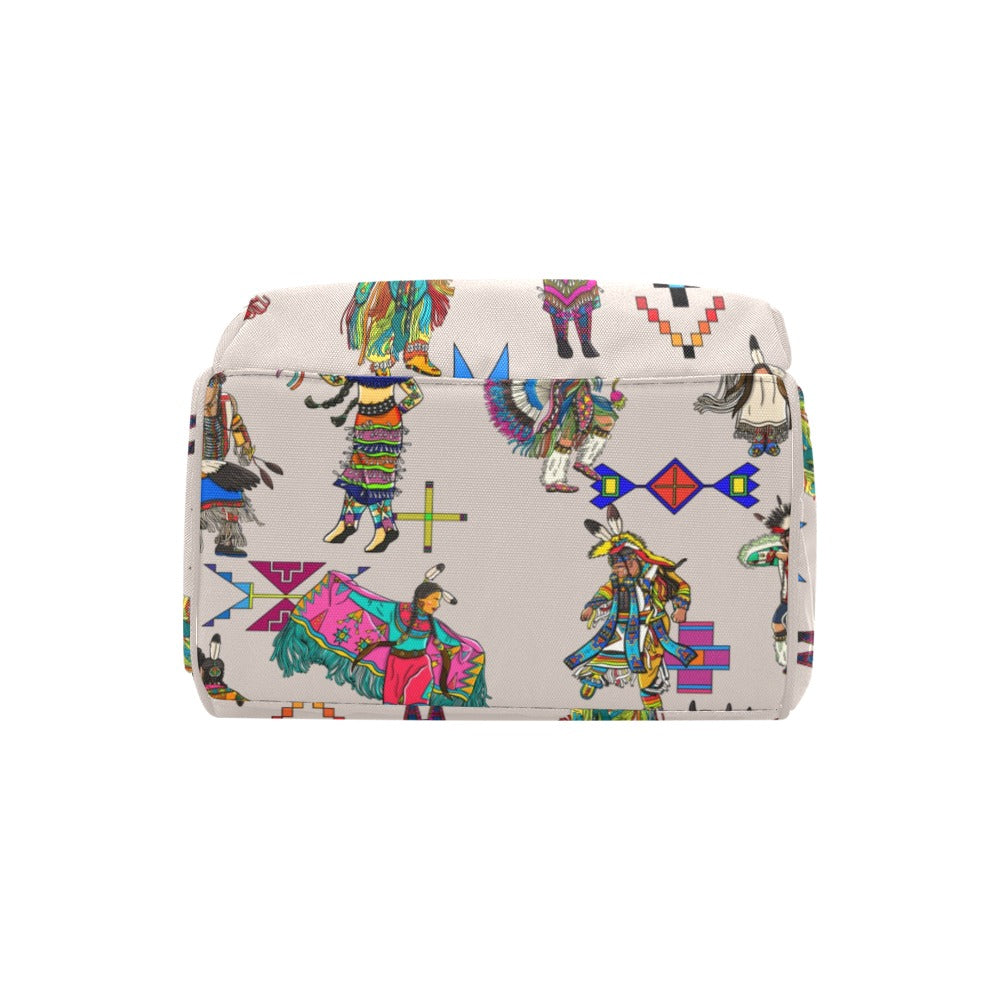 Grand Entry Dancers Muslin Multi-Function Diaper Backpack/Diaper Bag
