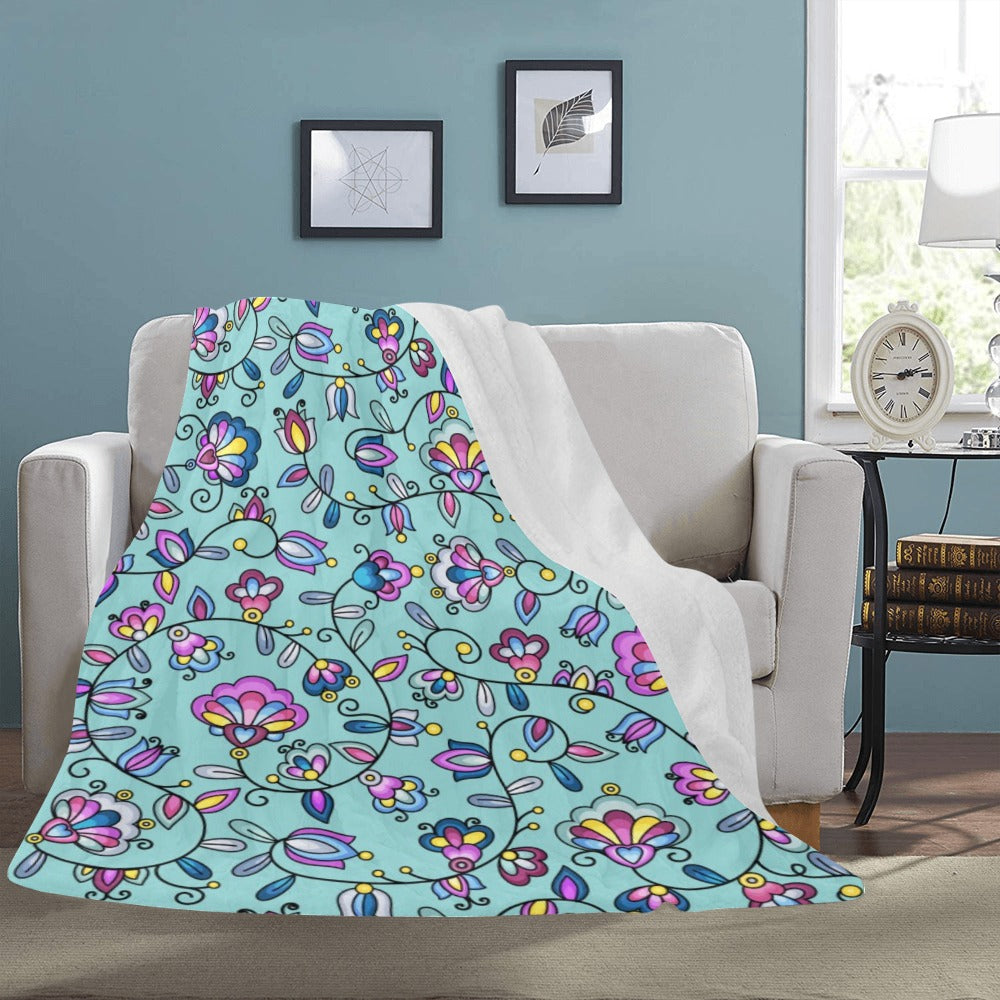 Autumn Bundle Blessing Turquoise Ultra-Soft Micro Fleece Blanket 60"x80"