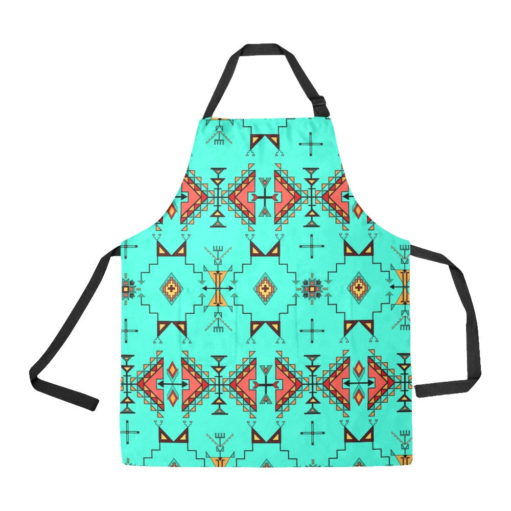 Thunder Flight Turquoise Apron