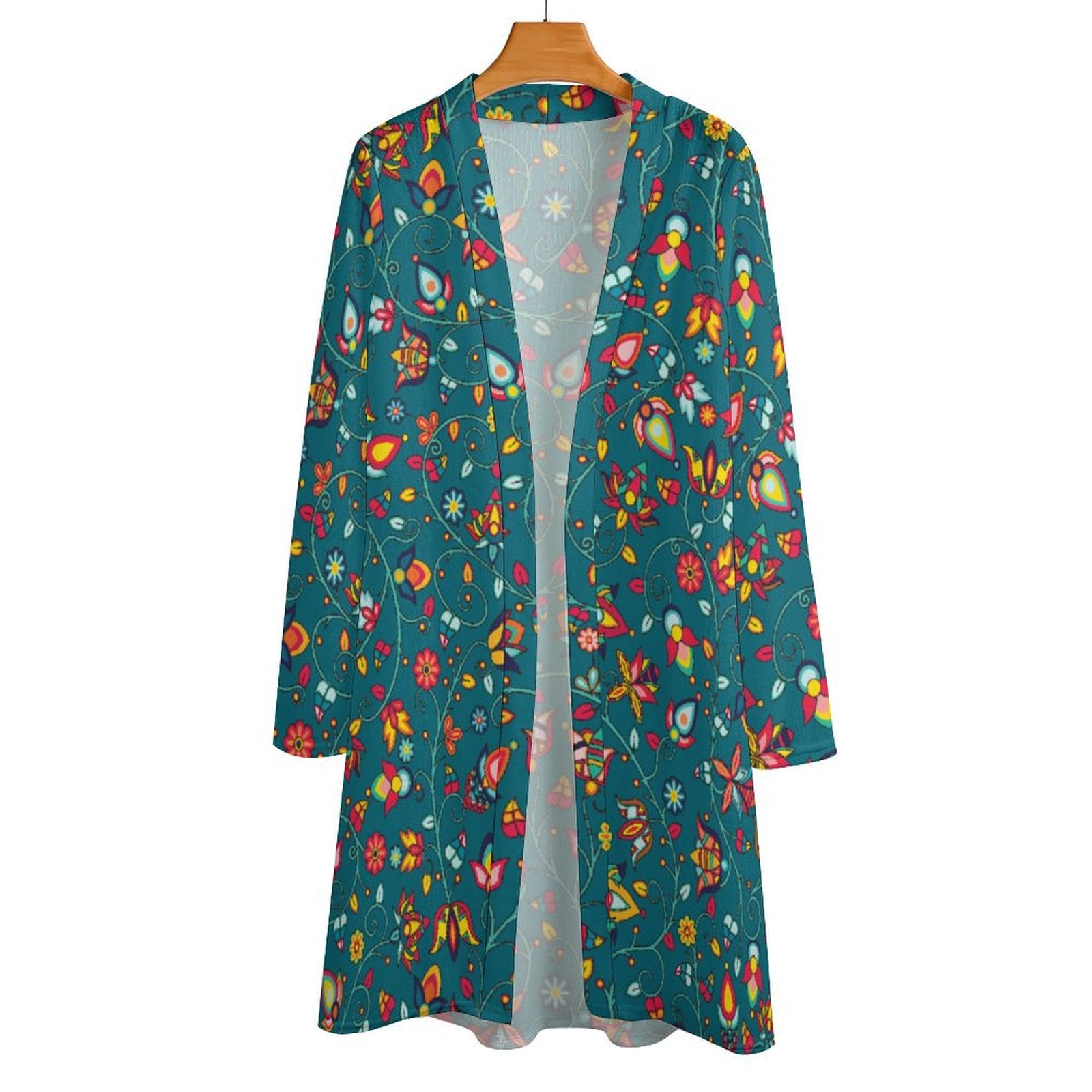 Thorny Path Teal Cardigan