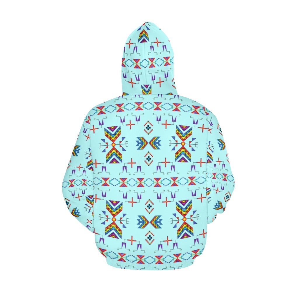 Rainy Chief Rainbow Robin Egg Hoodie for Women (USA Size)