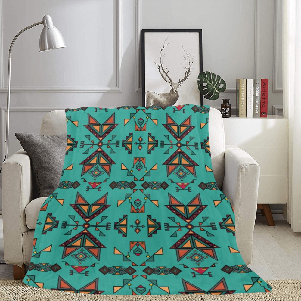 Arrow dawn Turquoise Ultra-Soft Micro Fleece Blanket 60"x80"