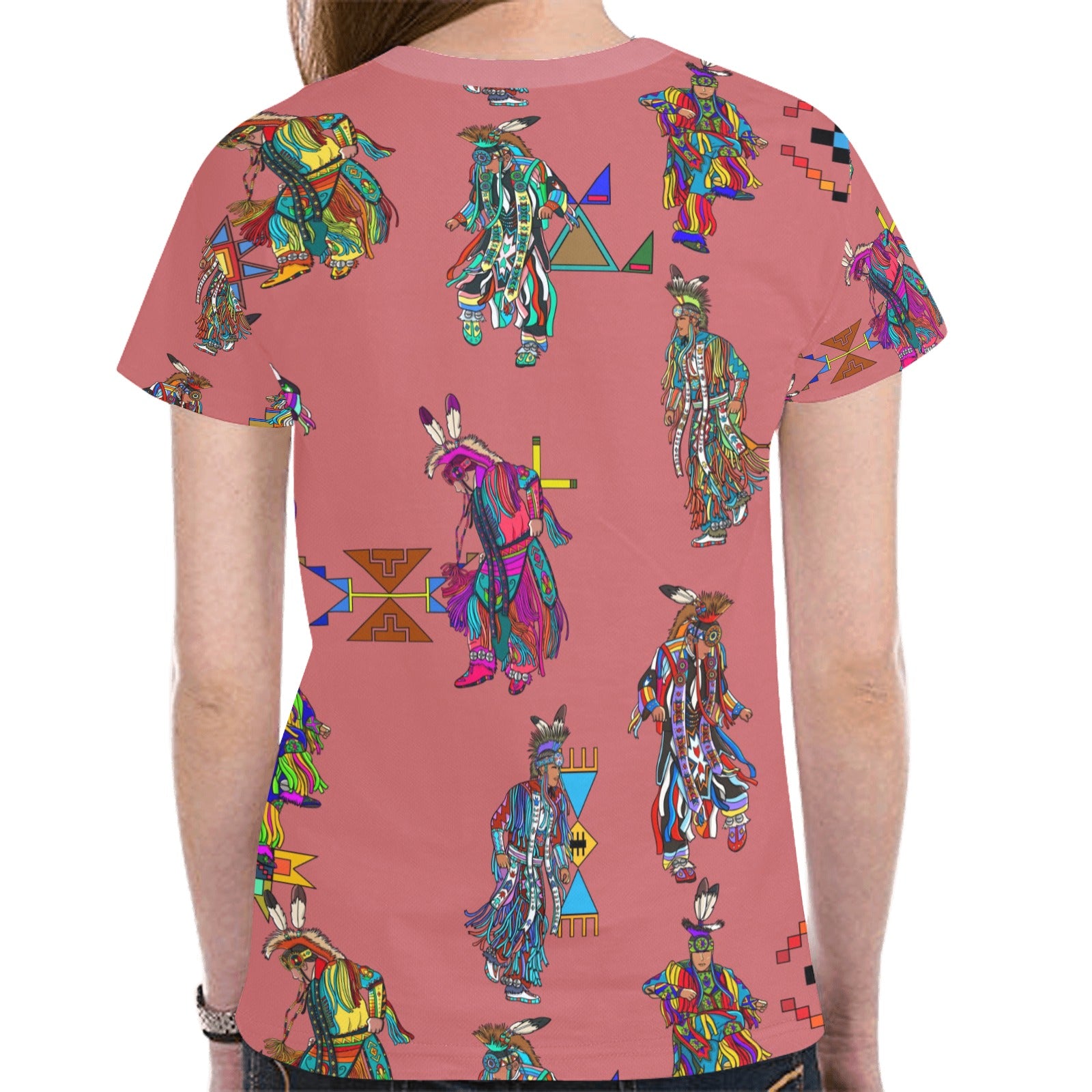 Men's Grass Dancers Terra Cotta T-shirt for Women