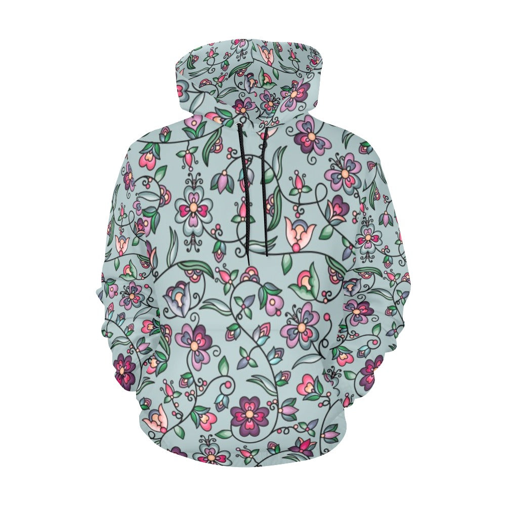 Amber Evening Garland Turquoise Hoodie for Men (USA Size)