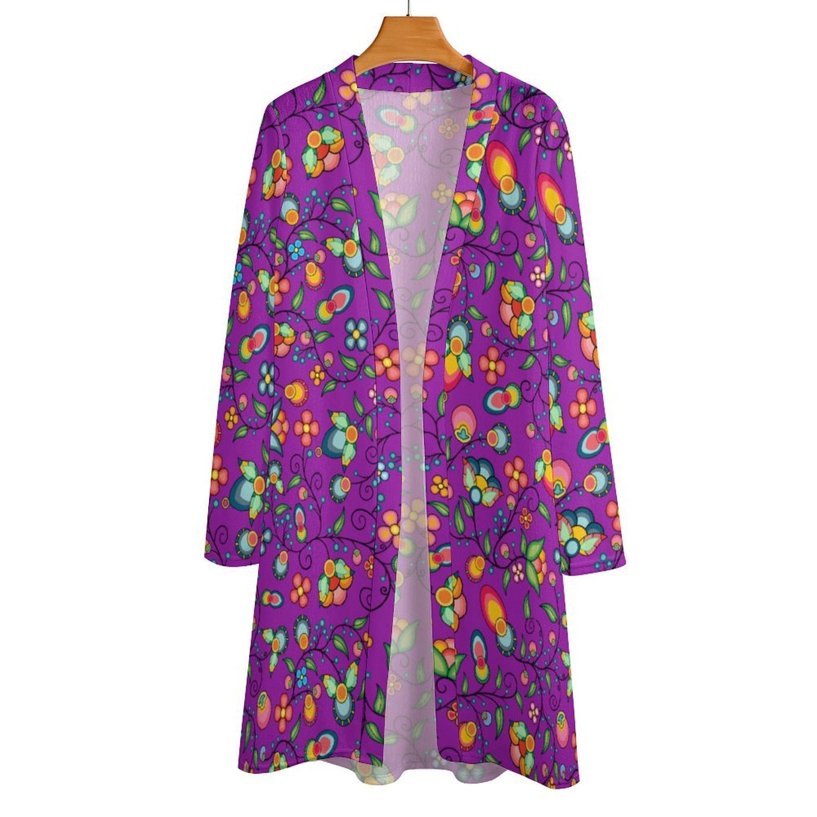 Floral Bounty Purple Cardigan