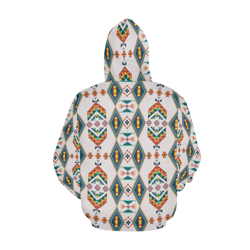 Travois Tipi Grey Hoodie for Women (USA Size)