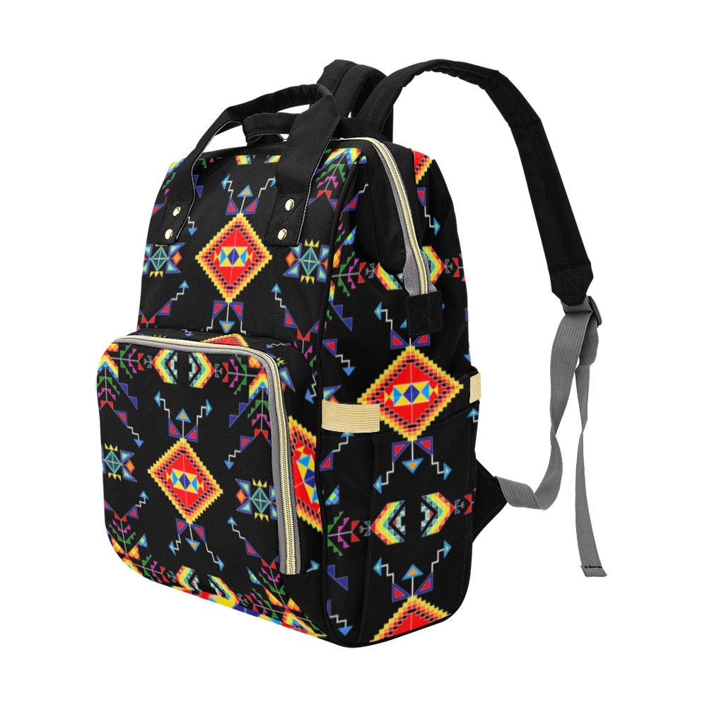 Buffalo Jump Black Multi-Function Diaper Backpack/Diaper Bag