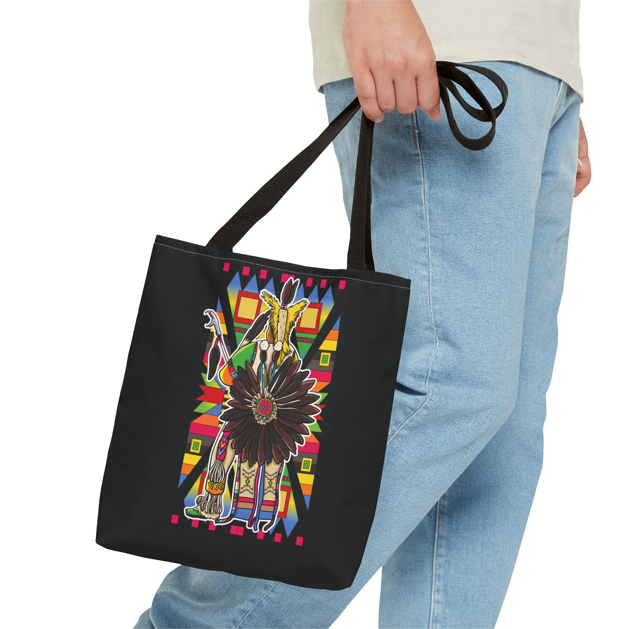 Traditional Powwow Man Dancer 5 Tote Bag