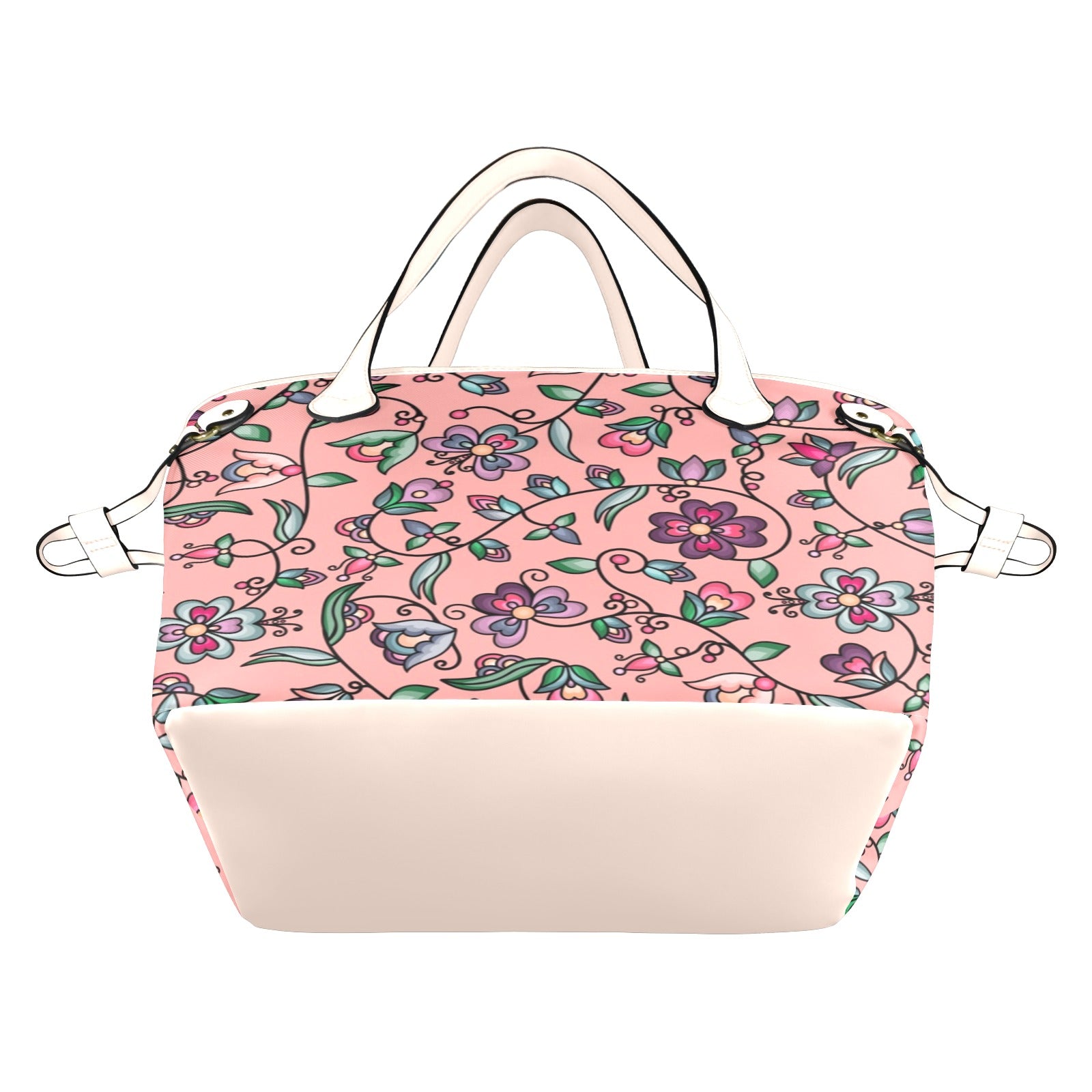 Amber Evening Garland Peach Clover Canvas Tote Bag