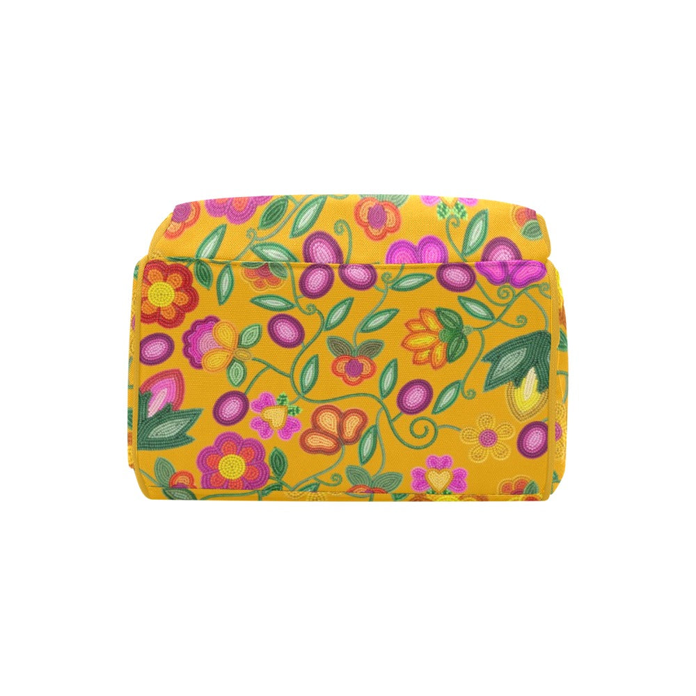 Boreal Bounty Yellow Multi-Function Diaper Backpack/Diaper Bag