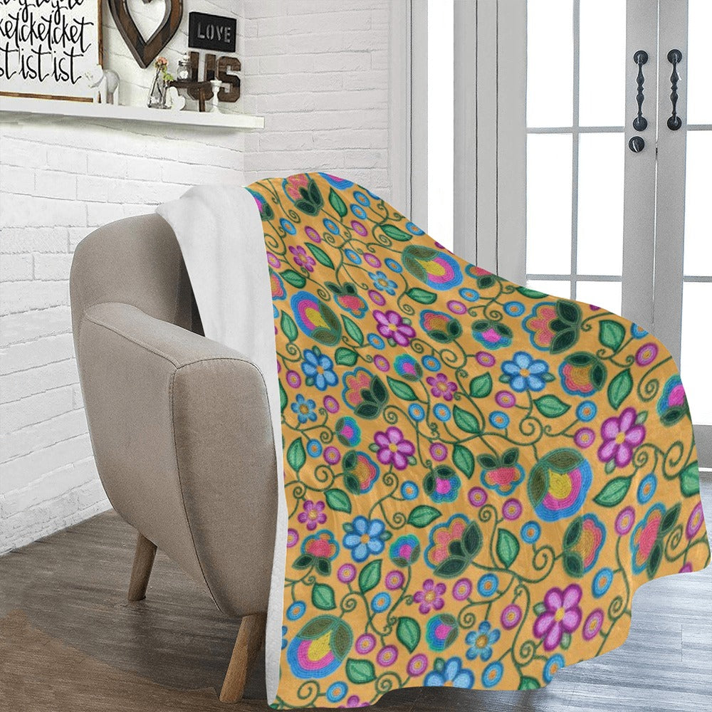 Turquoise Sunbeam Yellow Ultra-Soft Micro Fleece Blanket 60"x80"