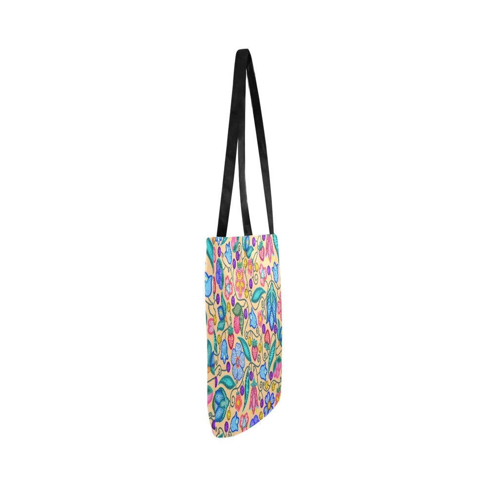 Sweet Offering Cream Reusable Shopping Bag (Two sides)