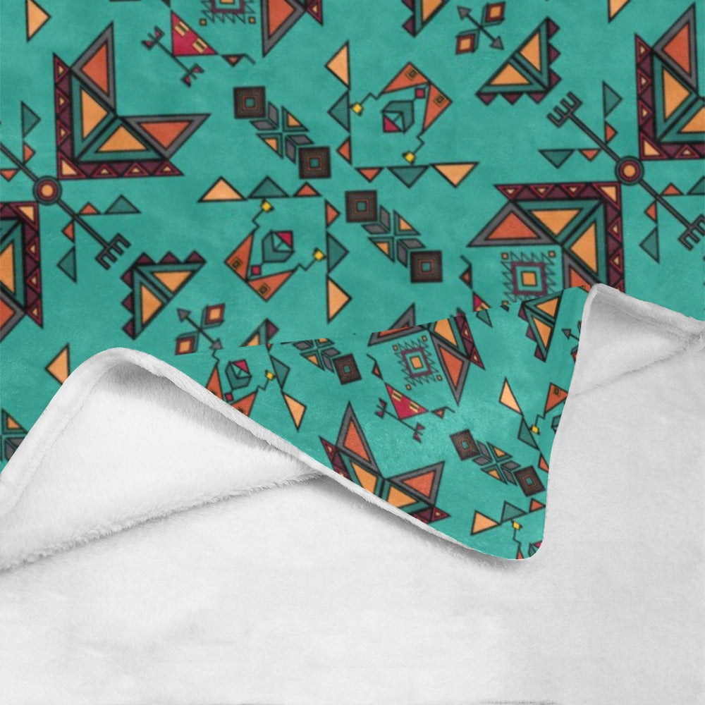 Arrow dawn Turquoise Ultra-Soft Micro Fleece Blanket 60"x80"