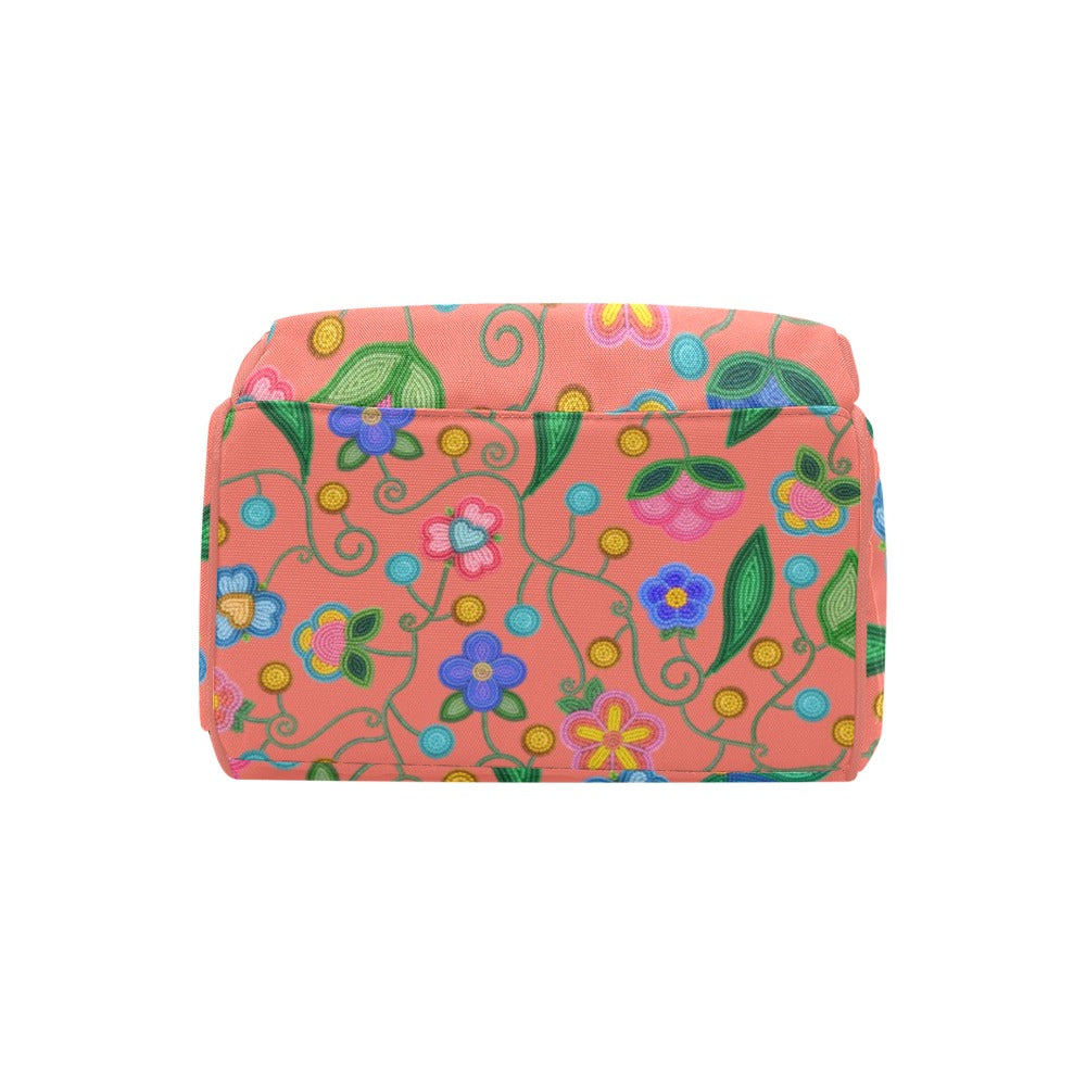 Skyberry Serenade Peach Multi-Function Diaper Backpack/Diaper Bag