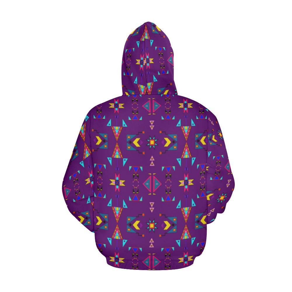 Enemy Territory Berry Hoodie for Men (USA Size)