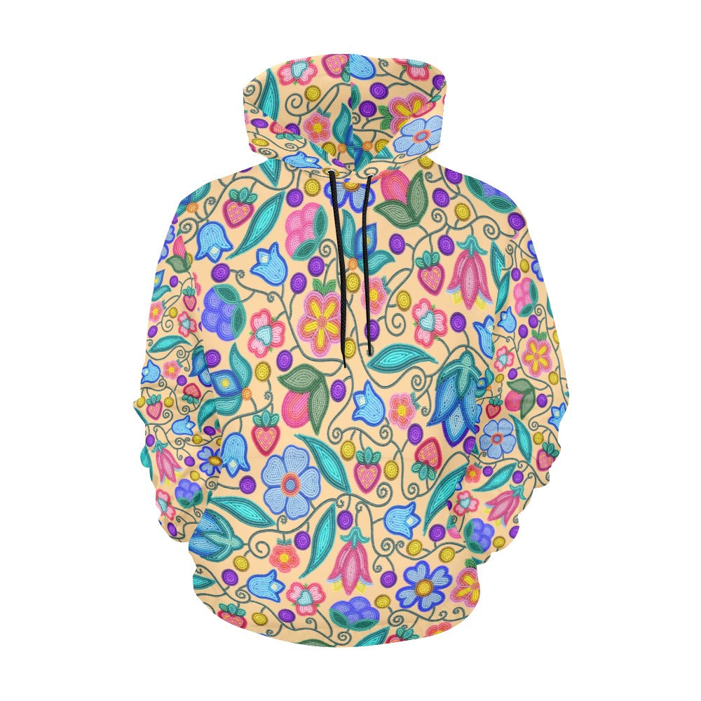 Sweet Offering Cream All Over Print Hoodie for Women (USA Size)