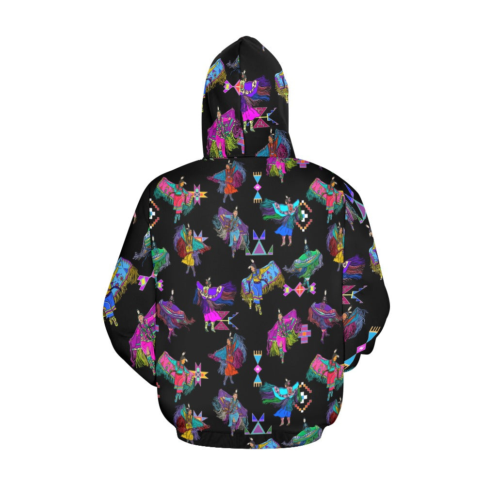 Women's Fancy Dancers Black Hoodie for Men (USA Size)