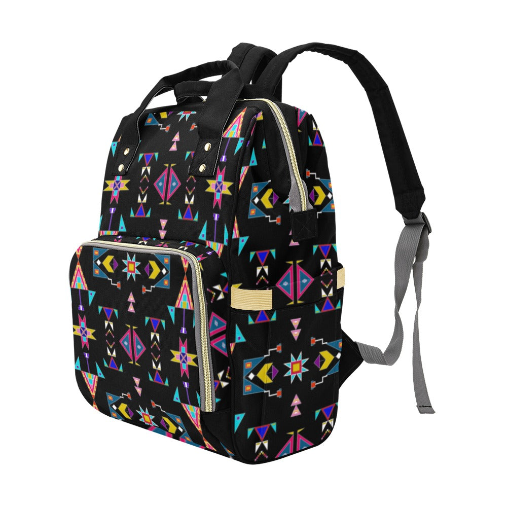 Enemy Territory Black Multi-Function Diaper Backpack/Diaper Bag