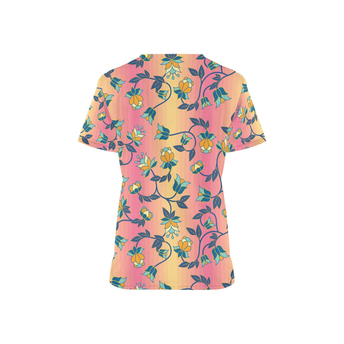 Orange Days Scrub Top