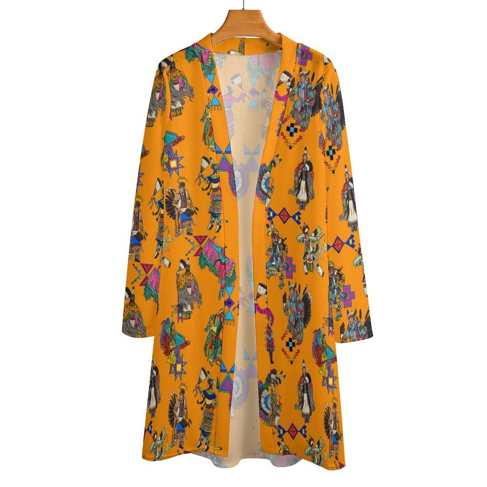 Grand Entry Dancers Orange Cardigan