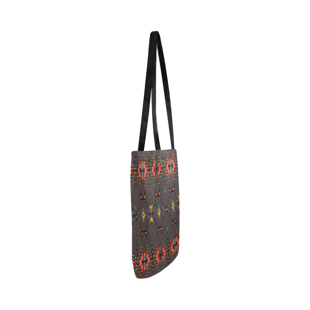 Thunder Flight Gray Reusable Shopping Bag (Two sides)