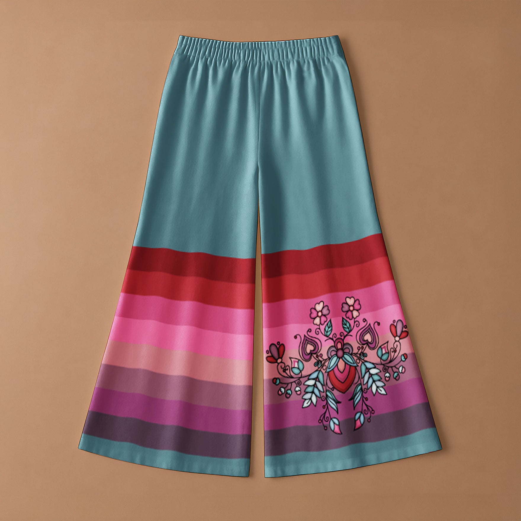 Aurora Blooms Ribbon Pants