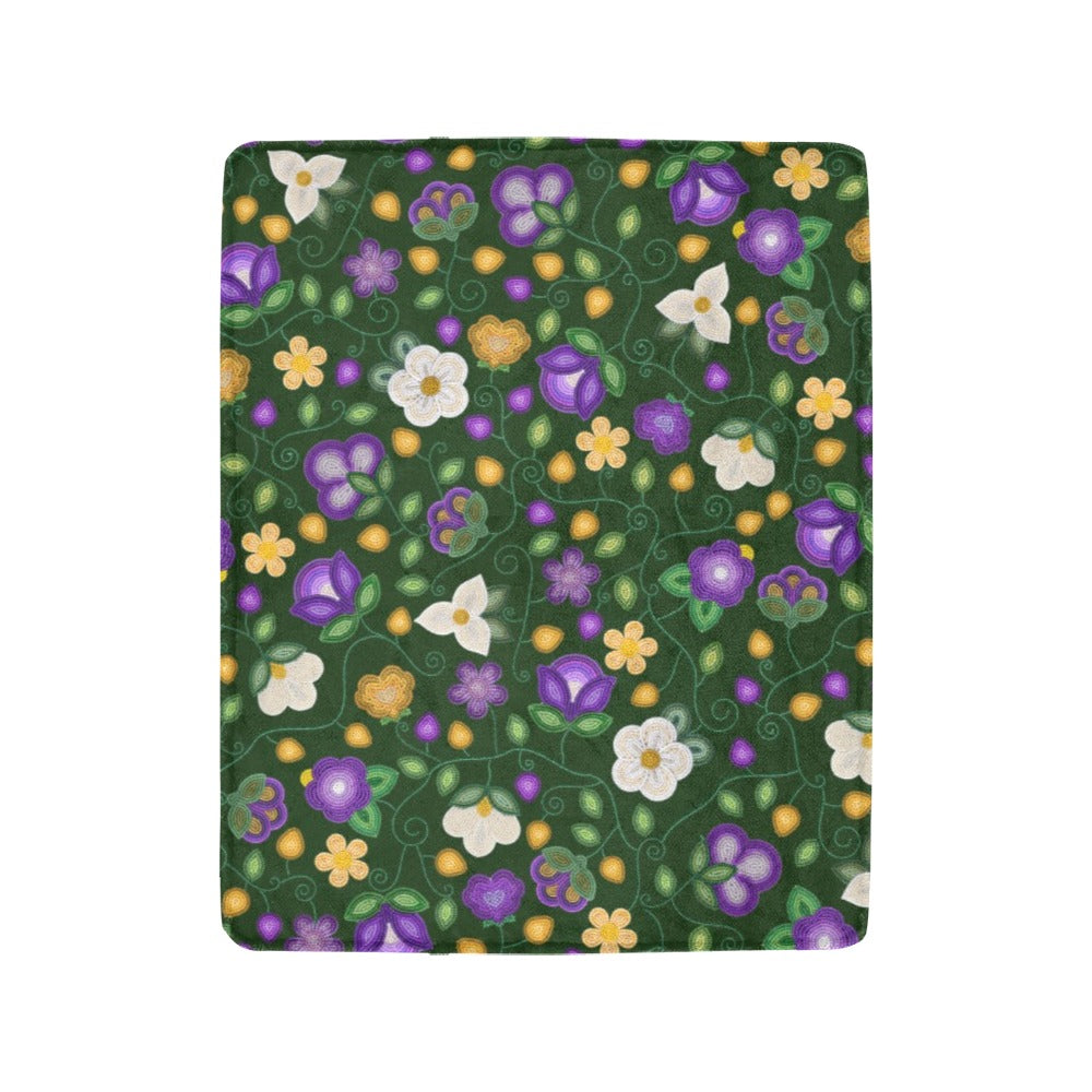 Midnight Moss Bloom Forest Ultra-Soft Micro Fleece Blanket 40"x50"