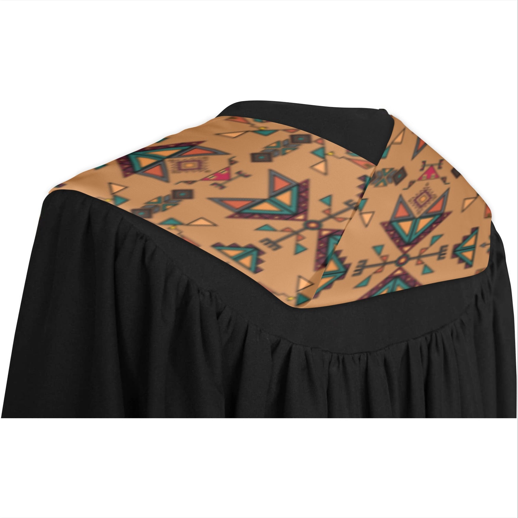 Arrow Dawn Brown Graduation Stole