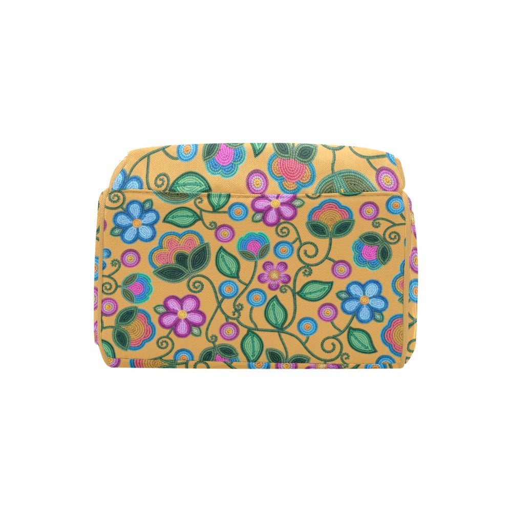 Turquoise Sunbeam Yellow Multi-Function Diaper Backpack/Diaper Bag