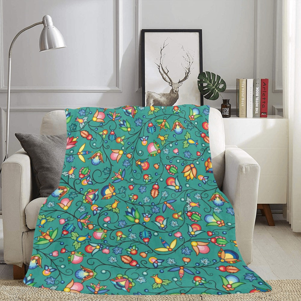 Prairie Plains Spirit Afternoon Sky Ultra-Soft Micro Fleece Blanket 60"x80"