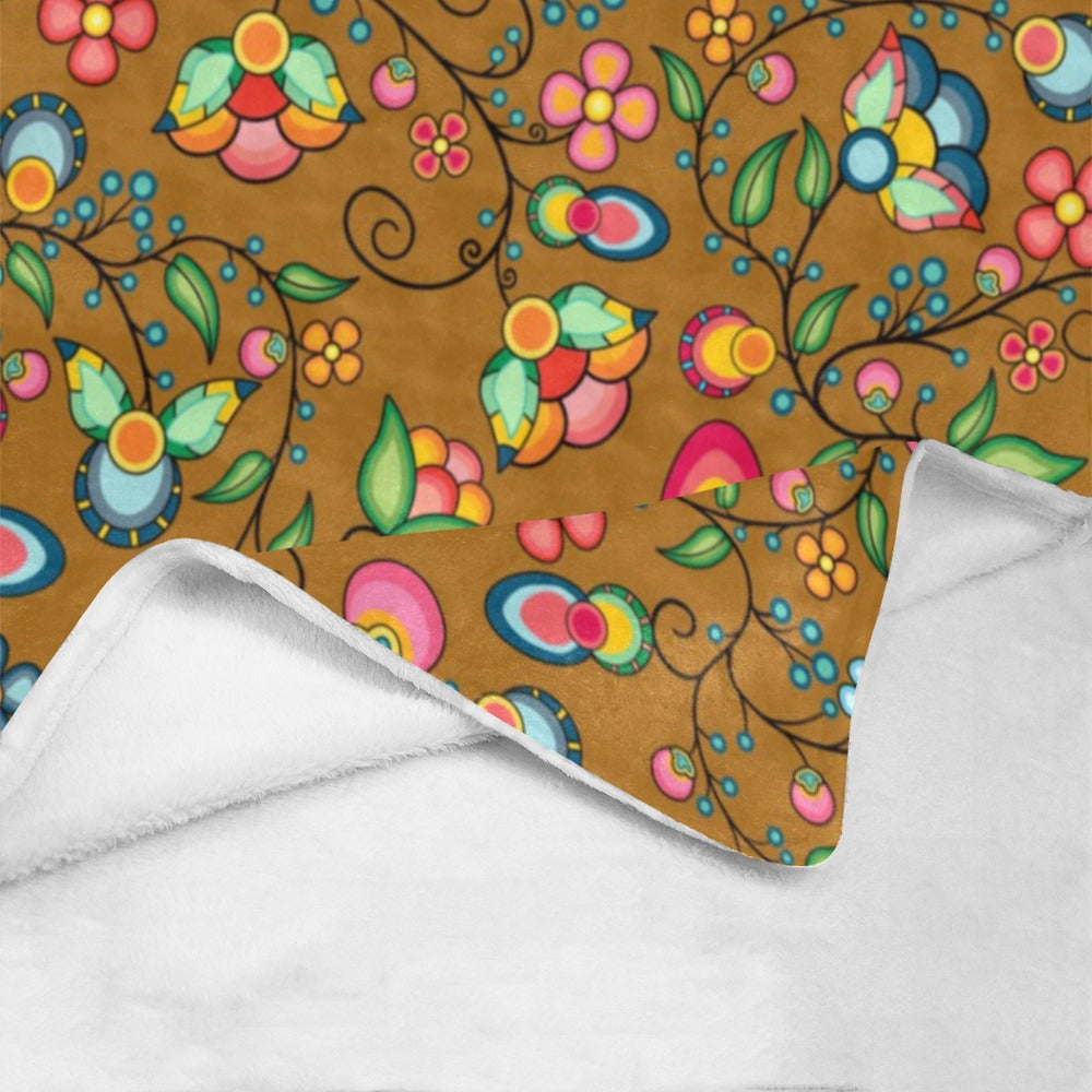 Floral Bounty Fall Leaves Ultra-Soft Micro Fleece Blanket 40"x50"