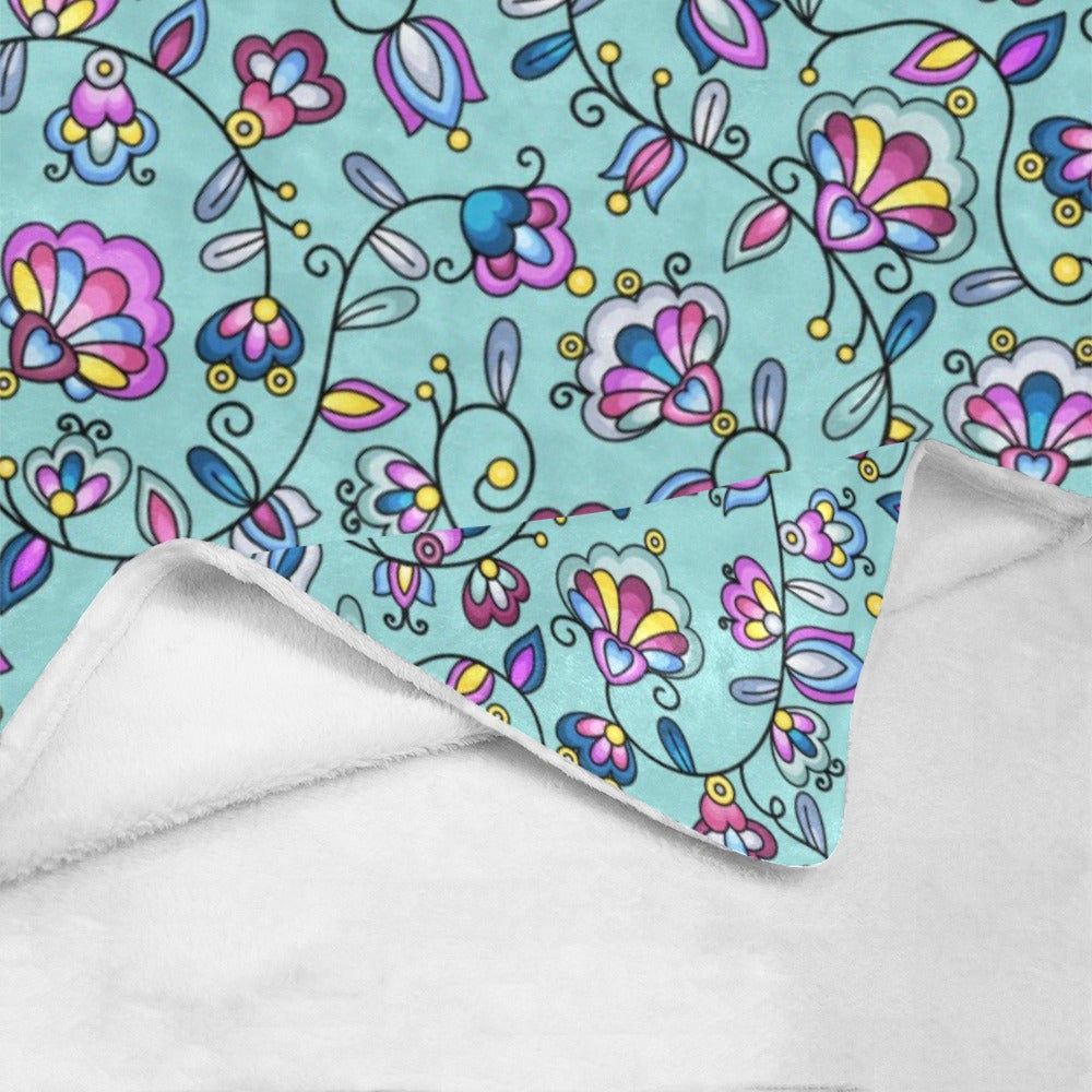 Autumn Bundle Blessing Turquoise Ultra-Soft Micro Fleece Blanket 60"x80"
