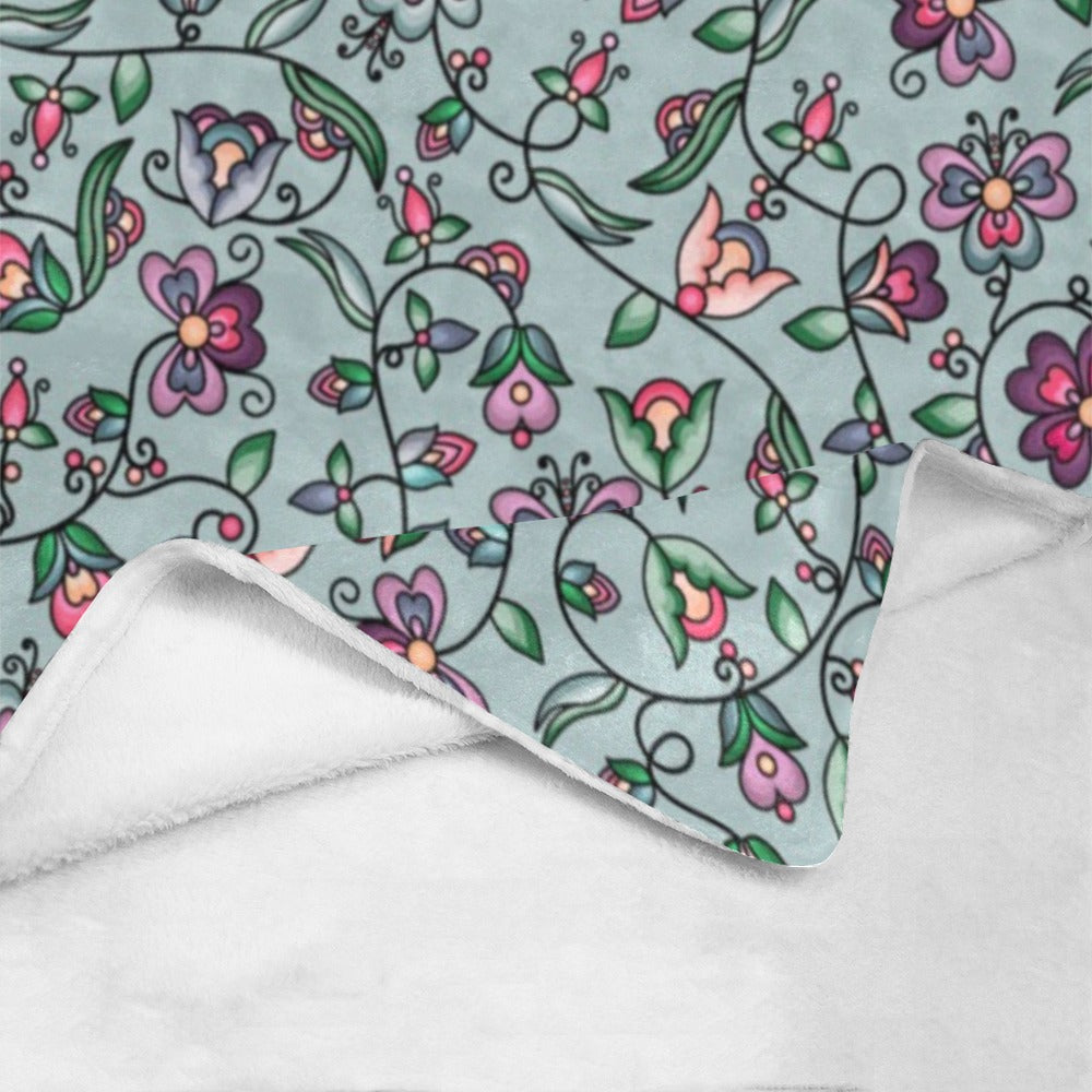 Amber Evening Garland Turquoise Ultra-Soft Micro Fleece Blanket 40"x50"