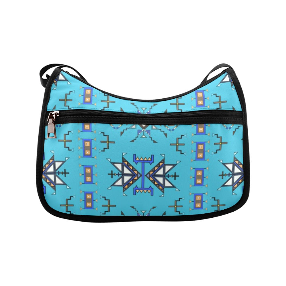 Eagle Strike Fabric Blue Crossbody Bag