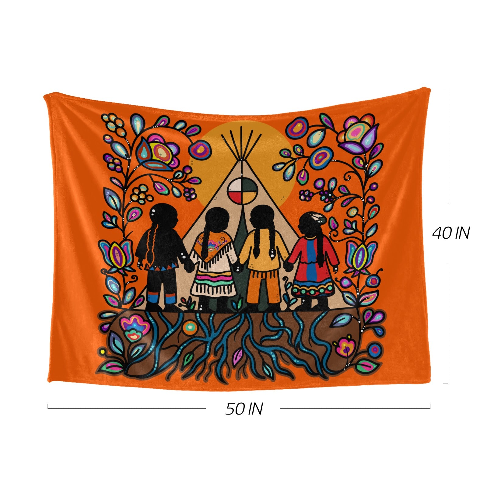 Rooted in Culture Ultra-Soft Micro Fleece Blanket 50"x40"
