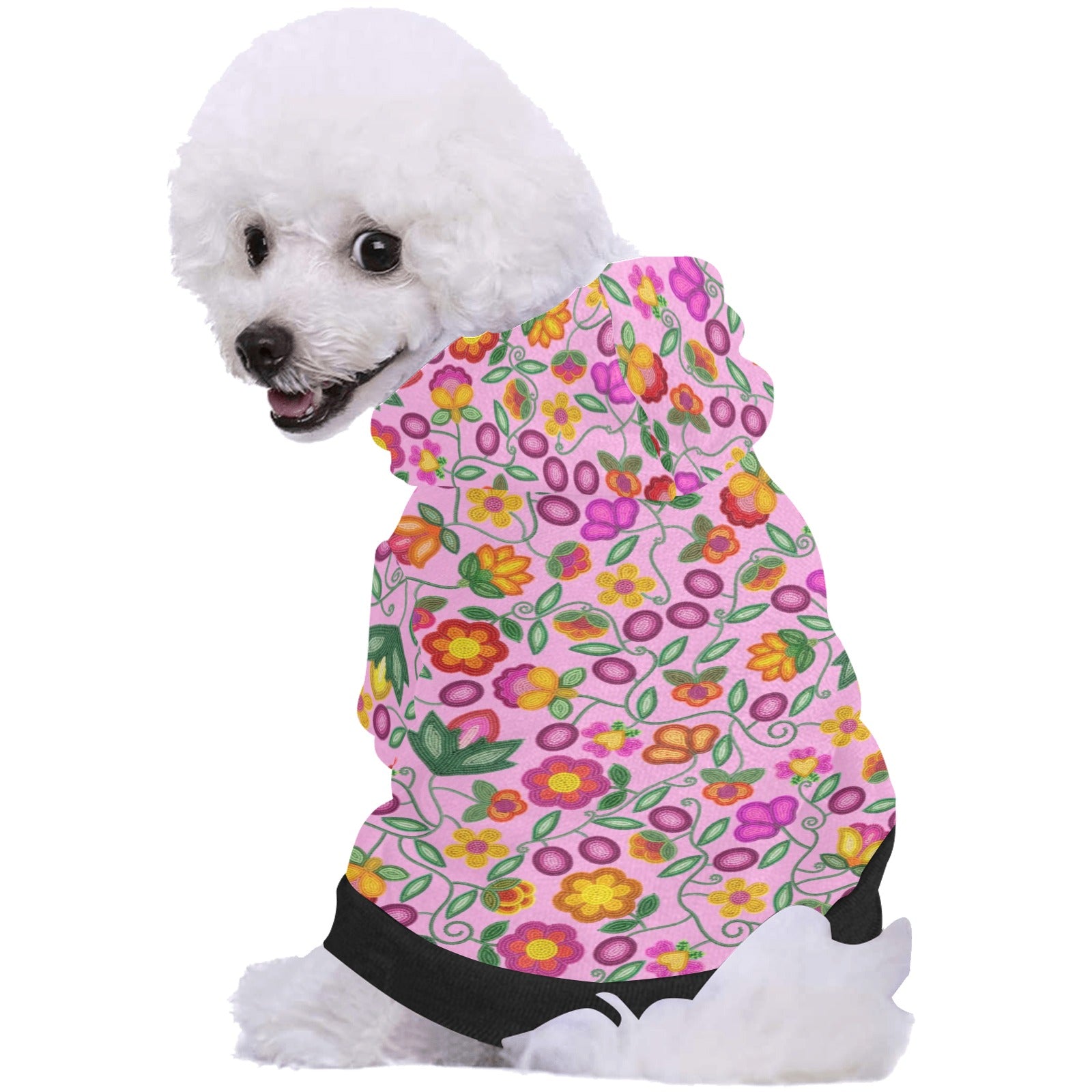 Boreal Bounty Pink Pet Dog Hoodie