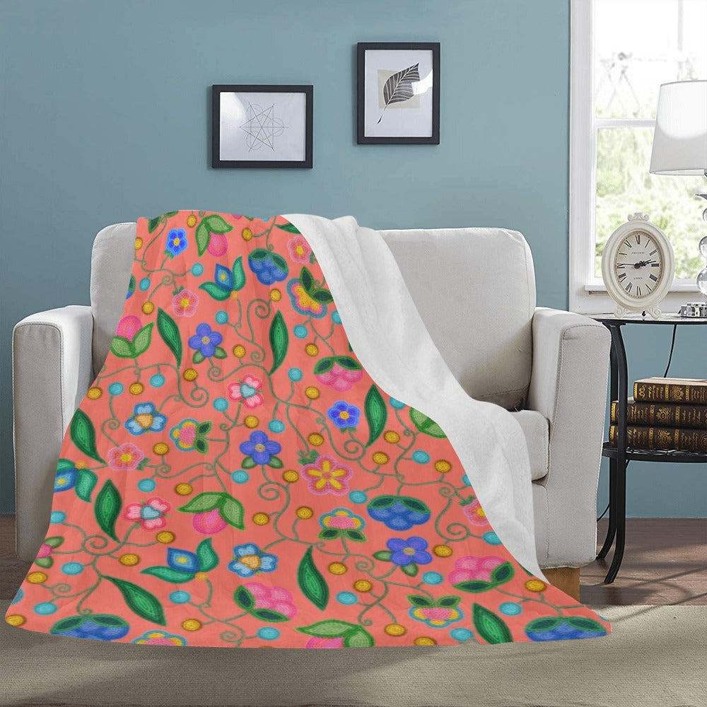Skyberry Serenade Peach Ultra-Soft Micro Fleece Blanket 60"x80"