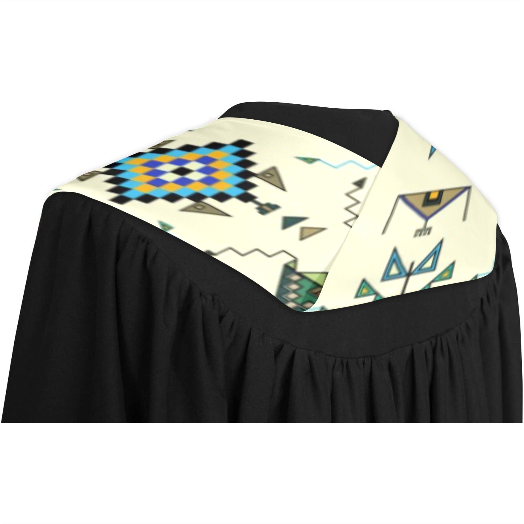 Bear Shield Cream Graduation Stole