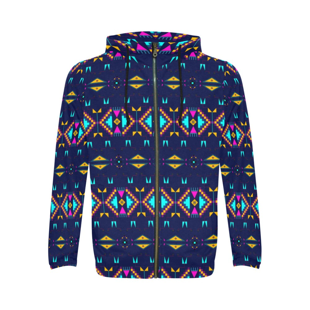 Rite of Passage Prairie Night Men's Zipper Hoodie